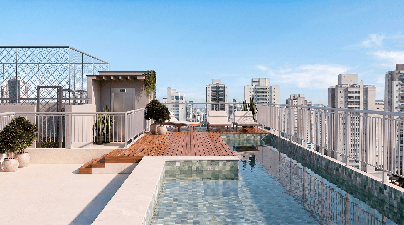 Piscina com Borda Infinita Domus Diadema
