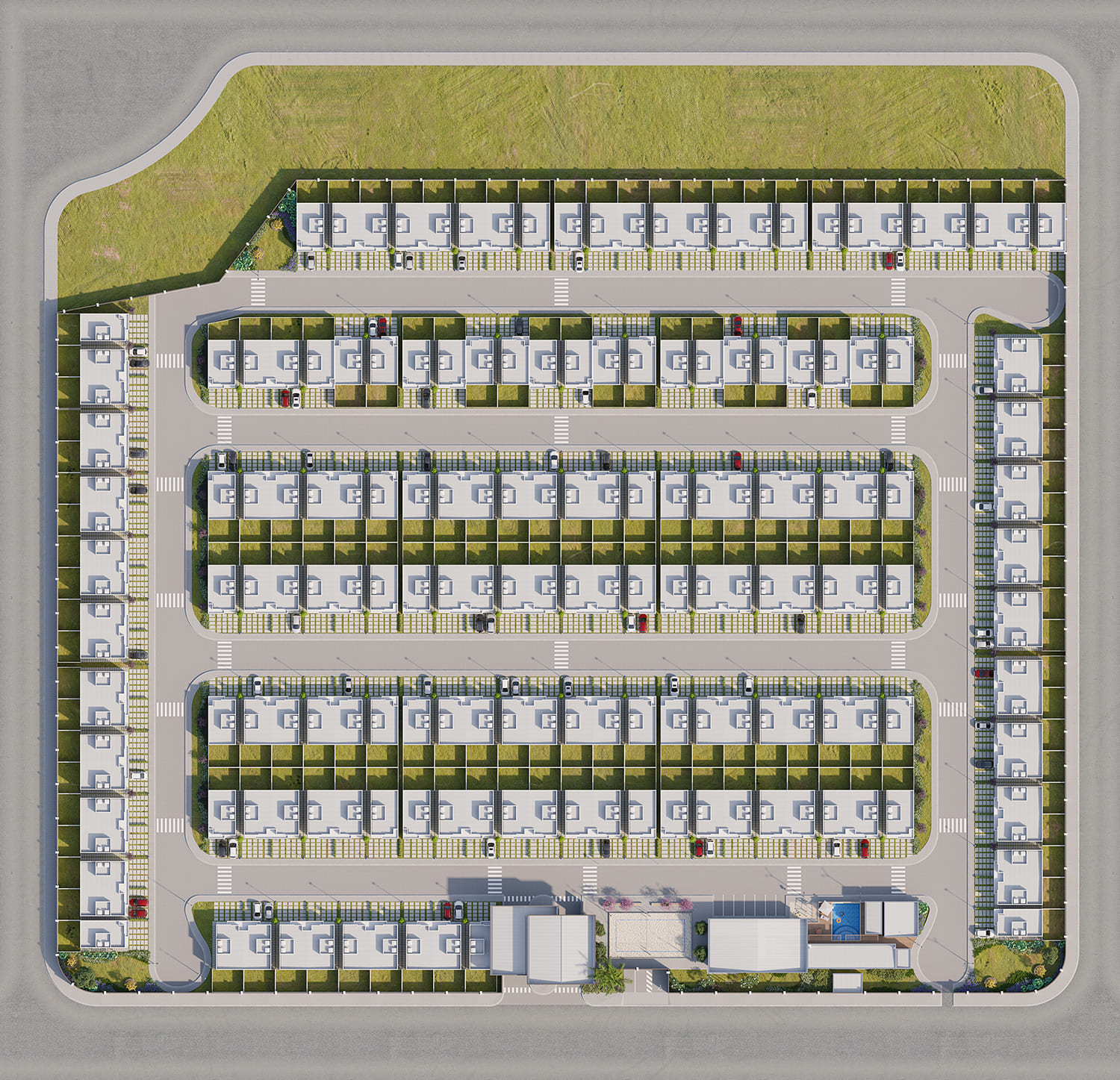 Implantação Geral Residencial Americana