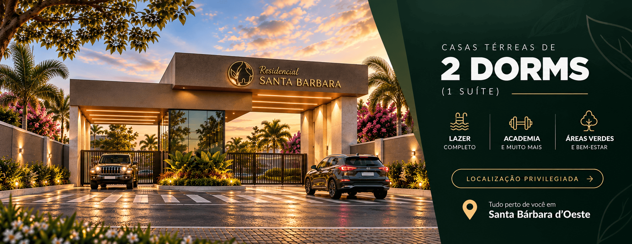 Pura Santa Bárbara MC3 — Casas Térreas em Condomínio Fechado